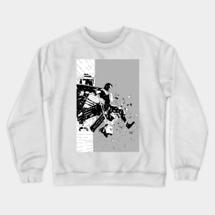 Super smash black and white Crewneck Sweatshirt